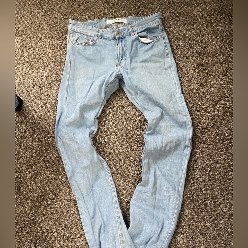 Lacoste Mens Blue Jeans